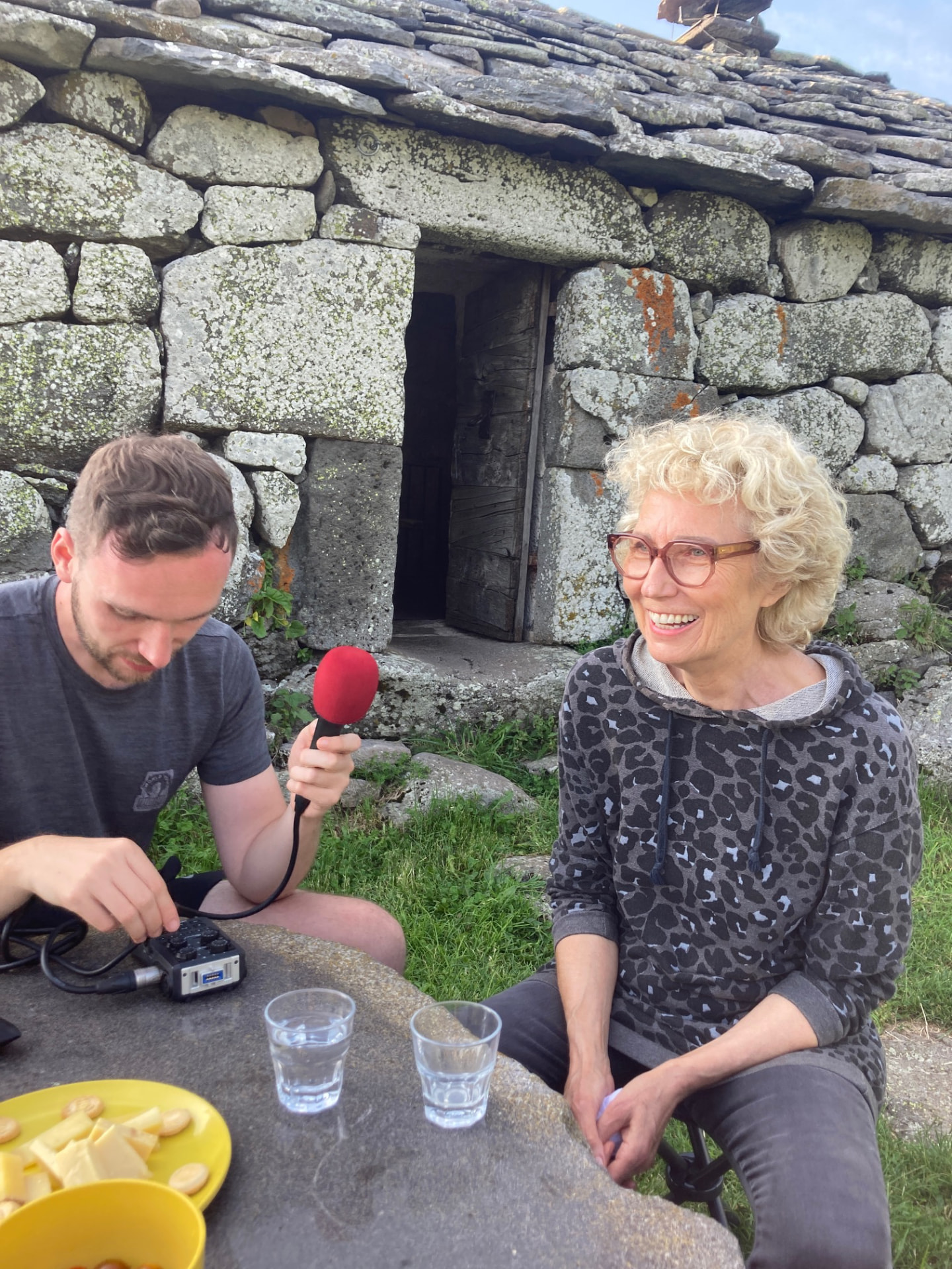 Isabelle Pfeffer au buron de Niercombe