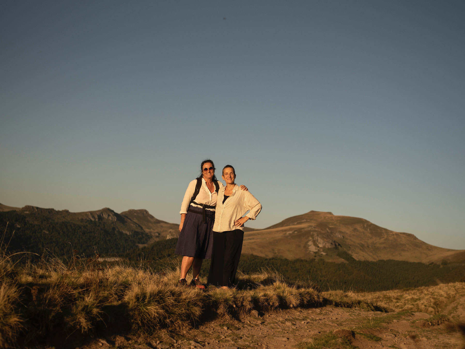 Sandrine Mercier et Sylvie Favat dans le Cantal