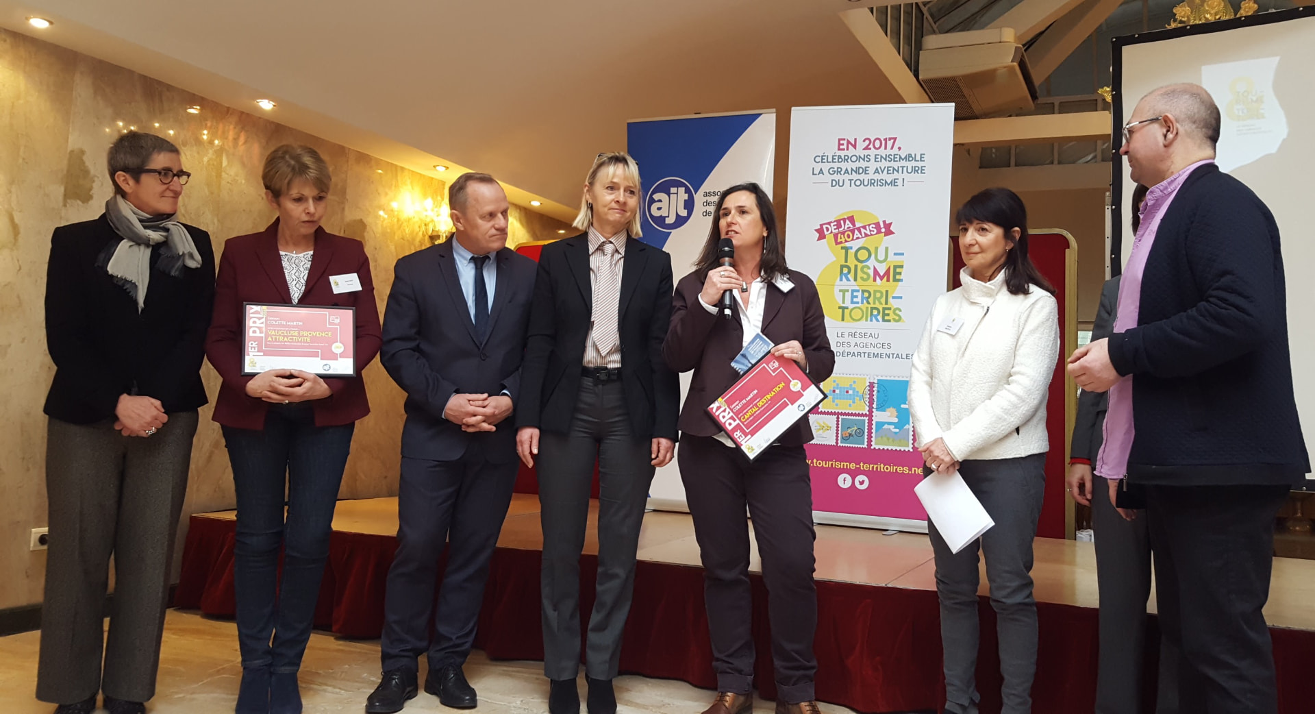 Remise du prix du meilleur espace presse par l’AJT en 2017